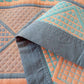 Geometric Wheat 3-Layer Muslin Cotton Quilt - image 10