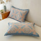 Vintage 3-Layer Muslin Cotton Bedspread Quilt - image 8