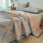 Vintage 3-Layer Muslin Cotton Bedspread Quilt - image 6