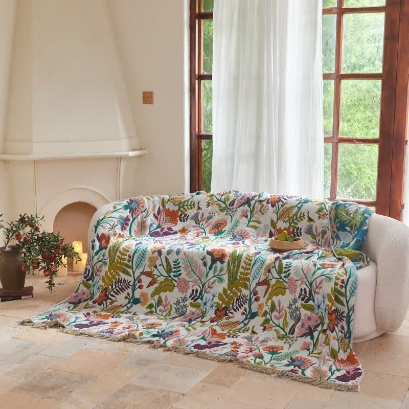 Botanical Garden Cotton Gauze Quilt Blanket - image 3