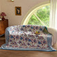 Vintage Bohemian Floral Cotton Quilt Blanket - image 7