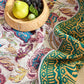 Vintage Bohemian Floral Cotton Quilt Blanket - image 9