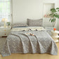 Reversible Rustic Flower Jacquard Cotton Quilt - image 7