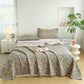 Reversible Rustic Flower Jacquard Cotton Quilt - image 1