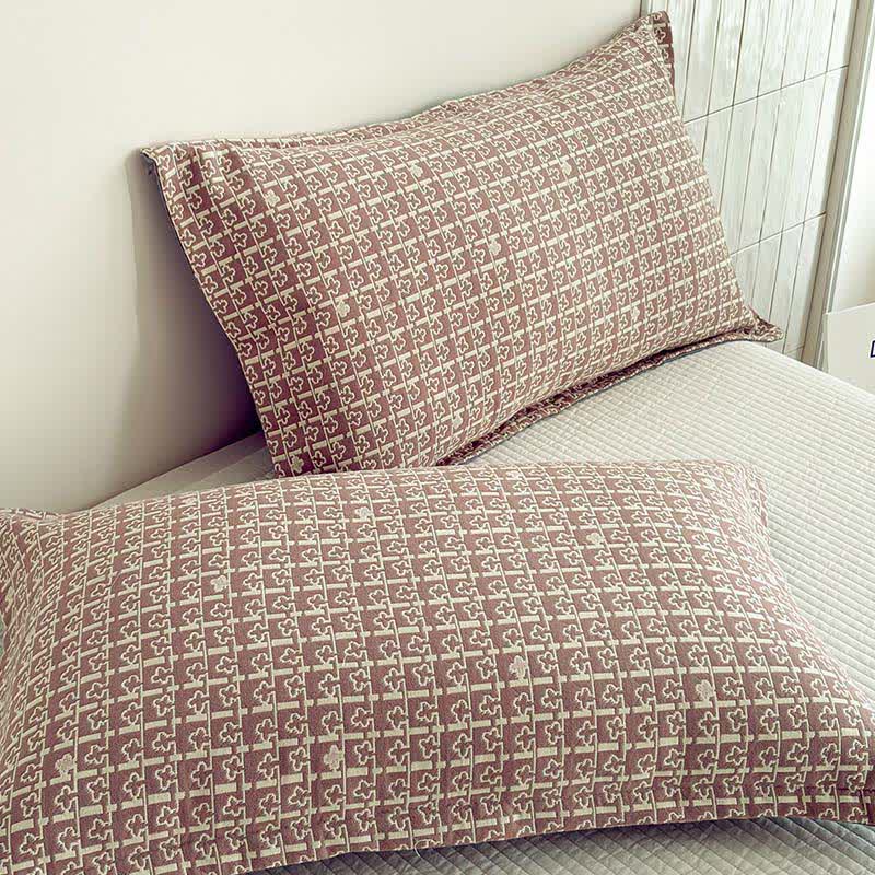 Modern Geometric Pattern Jacquard Cotton Quilt - image 6
