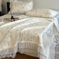 Ruffled Floral & Branch Bedspread Set - Light Blue - Queen - image 6