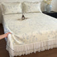 Ruffled Floral & Branch Bedspread Set - image 11