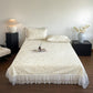 Ruffled Floral & Branch Bedspread Set - image 2