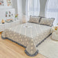 Ruffled Vintage Geometric Twill Cotton Coverlet - image 2