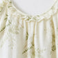 Ruffled Botanical Leaf Cotton Cami Pajamas - image 4