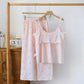 Ruffled Ditsy Floral Cotton Cami Pajamas - image 1