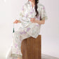 Floral Mandarin Collar Women's Loungewear Set - image 4