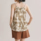 Tropical Palm Print Modal Cami Pajamas - image 2