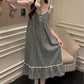 Black White Gingham Ruffle Nightdress - image 7