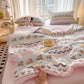 Pink Bow Bear Washed Cotton Bedding Set - image 3