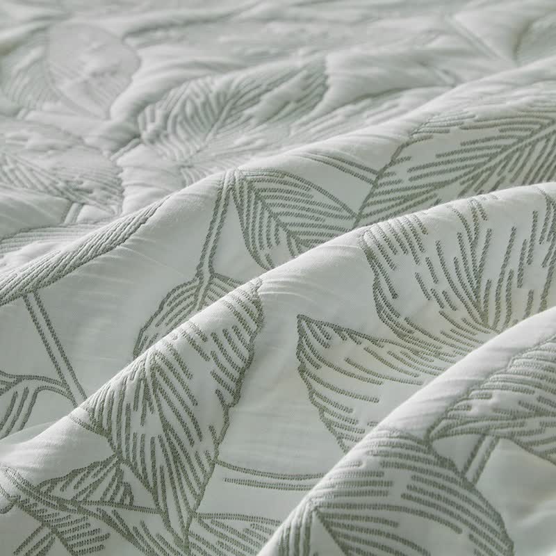 Botanical Leaf Print Quilt Set - image 19
