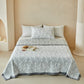Botanical Leaf Print Quilt Set - image 3