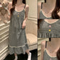 Black White Gingham Ruffle Nightdress - image 8