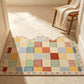 Colorblock Patchwork Printed Entry Rug - image 1