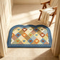 Vintage Heart Check Arch Entry Rug - image 1