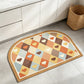 Retro Geometric Heart Arch Entryway Rug - image 3