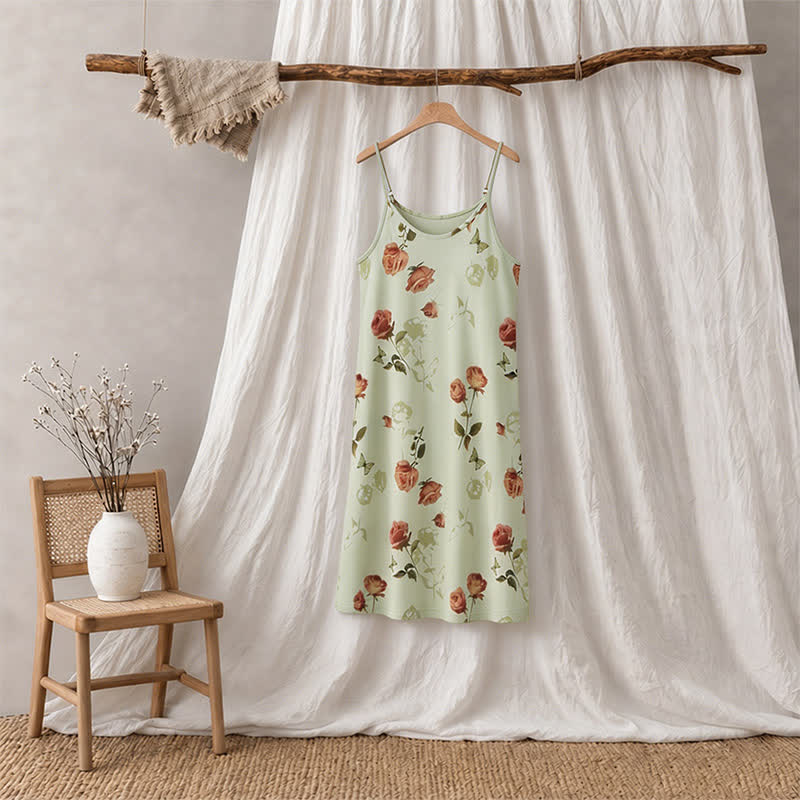 Elegant Rose Sleeveless Night Dress - image 3