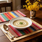 Nordic Multicolor Stripe Linen Placemats - image 3