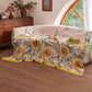 Vintage Sunflower Cotton Gauze Blanket Quilt - image 3