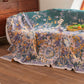 Vintage Sunflower Cotton Gauze Blanket Quilt - image 4