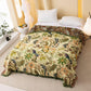 Reversible Floral & Bird Muslin Bedspread Quilt - image 1