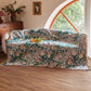 Reversible Botanical Muslin Quilt with Retro Fringe - image 3