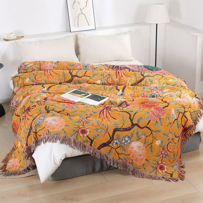 Exotic Garden 4-Layer Cotton Muslin Bedspread Quilt - Queen - image 0