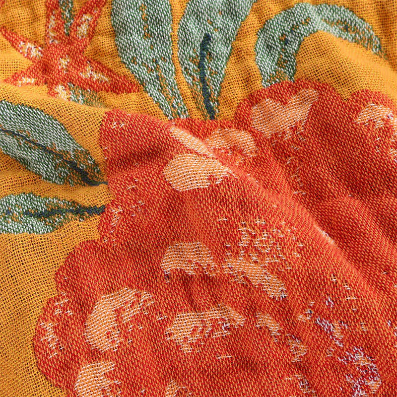 Exotic Garden 4-Layer Cotton Muslin Bedspread Quilt - image 8