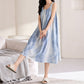Sky Blue Sleeveless Padded Lounge Dress - image 7