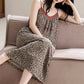 Leopard Print Cotton Night Dress - image 7