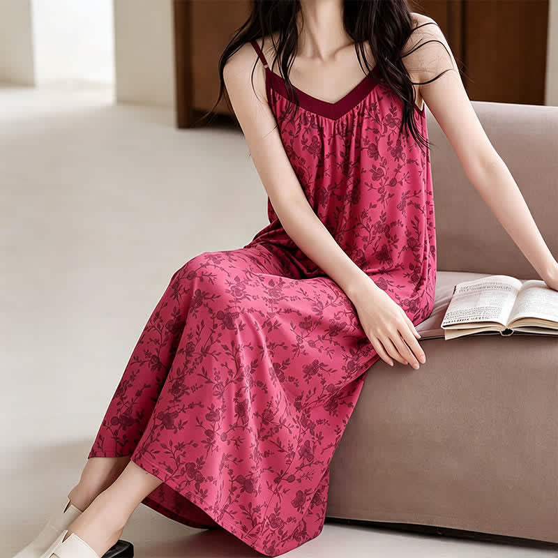 Rose Vine & Floral Cotton House Dress - image 5