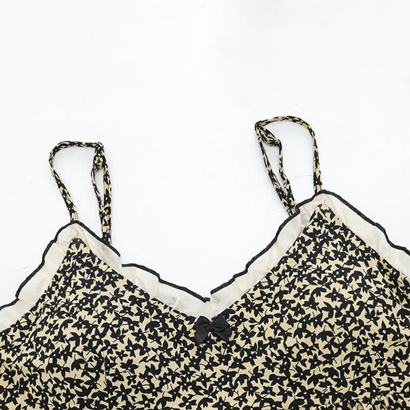 Printed Modal Cami Shorts Pajama Set - image 1