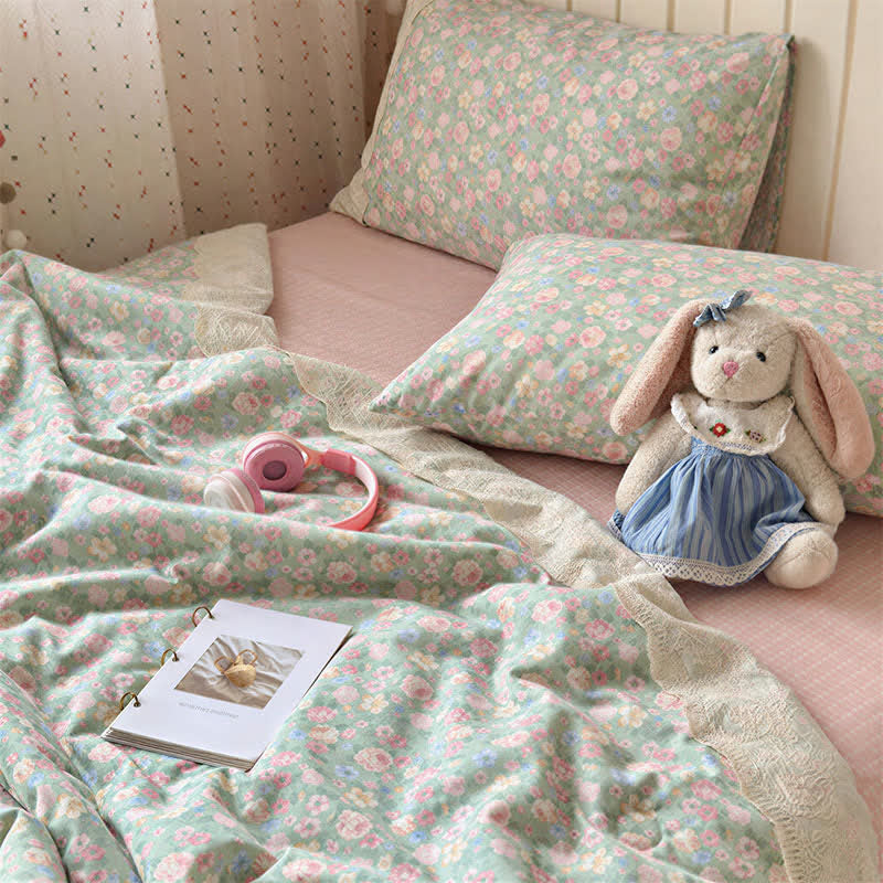 Lace Dream Floral Cotton Bedding Set - image 2