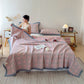 Cotton Gauze Yarn-Dyed Reversible Bedspread Quilt - image 2