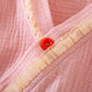 Ruffle Trim Kids' Cotton Muslin Robe - image 7