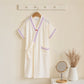 Ruffle Trim Kids' Cotton Muslin Robe - White - Kids' Size: 150cm (59in) - image 9