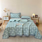 Reversible 3-layer Geometric Jacquard Blanket Quilt - image 6