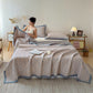 Jacquard Reversible 3-layer Geometric Blanket Quilt - image 1