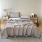 Jacquard Reversible 3-layer Geometric Blanket Quilt - image 3