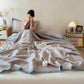 Jacquard Reversible 3-layer Geometric Blanket Quilt - image 7