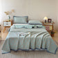 Botanical Leaves Cotton Gauze Bedspread Quilt - image 4