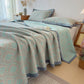 Botanical Leaves Cotton Gauze Bedspread Quilt - image 8