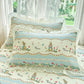 Floral Bunny Print Cotton Twill Coverlet - image 4