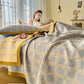 Reversible Geometric Jacquard Cotton Gauze Quilt - image 3