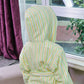 Soft Green Stripe Cotton Bathrobe For Kids - image 3